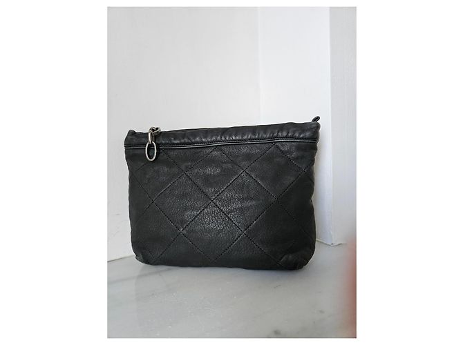 Clutch Lanvin in pelle nera Nero - vista 7