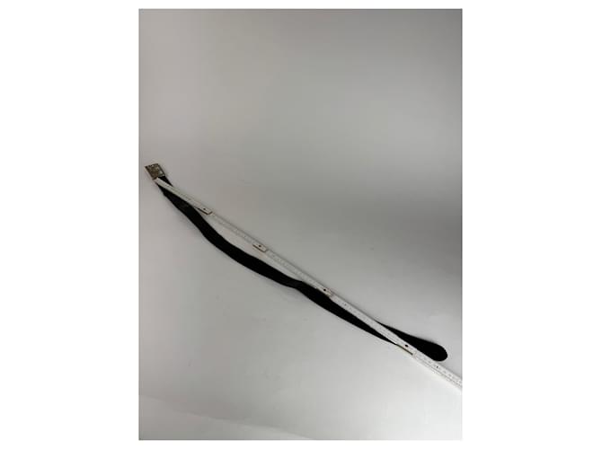 Céline Vintage Celine Paris Triomphe Leder Gürtel Schwarz - Ansicht 6