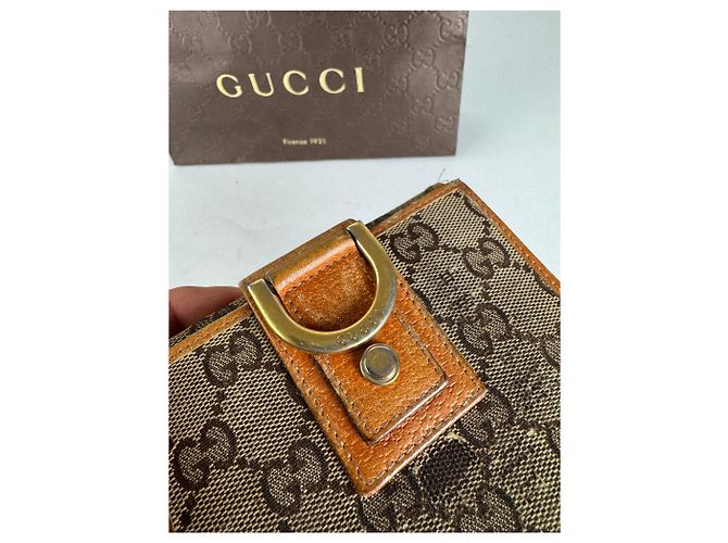 Marmont Vintage Gucci Monogramm Wallet Beige - view 12