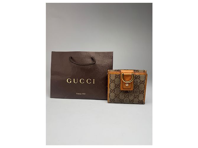 Marmont Vintage Gucci Monogramm Wallet Beige - view 6