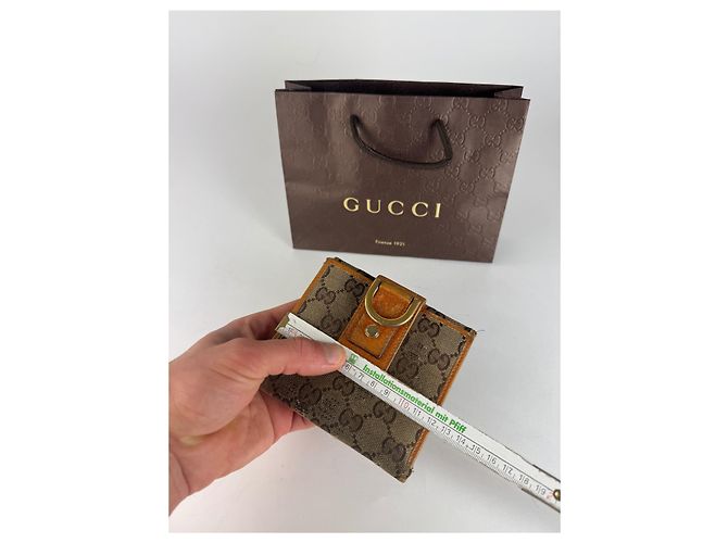 Marmont Vintage Gucci Monogramm Wallet Beige - view 8