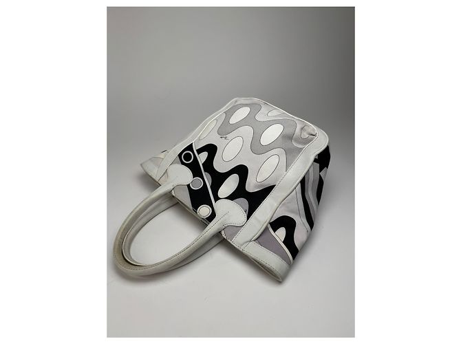 Vintage Emilio Pucci Tasche Weiß - Ansicht 10