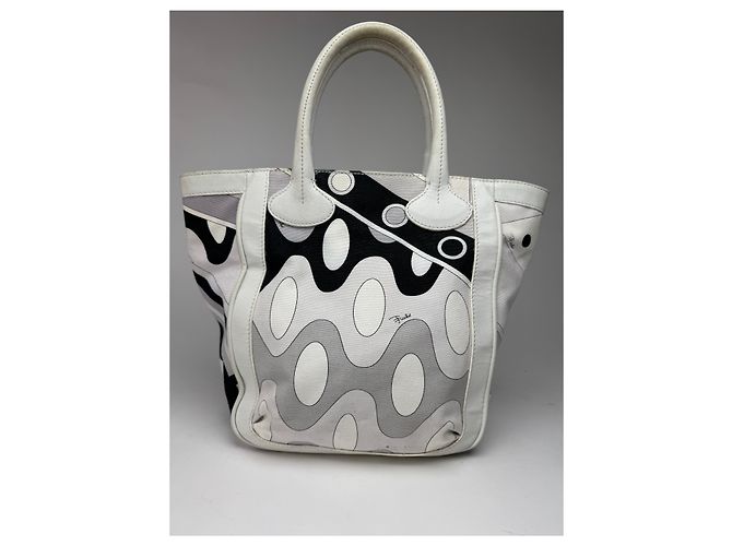 Vintage Emilio Pucci Tasche Weiß - Ansicht 15
