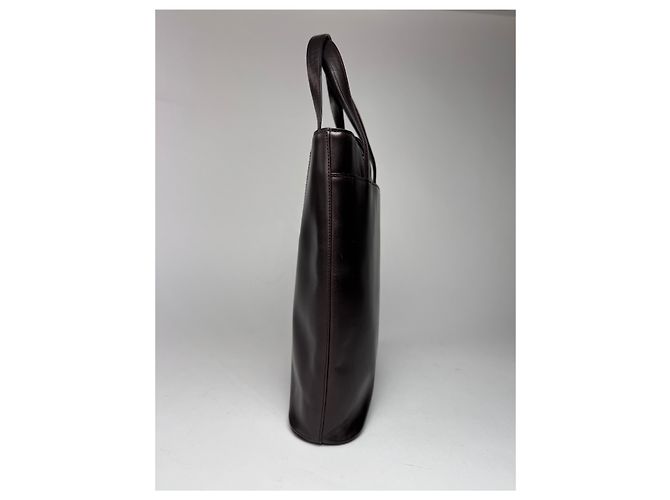 Vintage Givenchy Antigona Tasche aus lackiertem Leder braun - Ansicht 2
