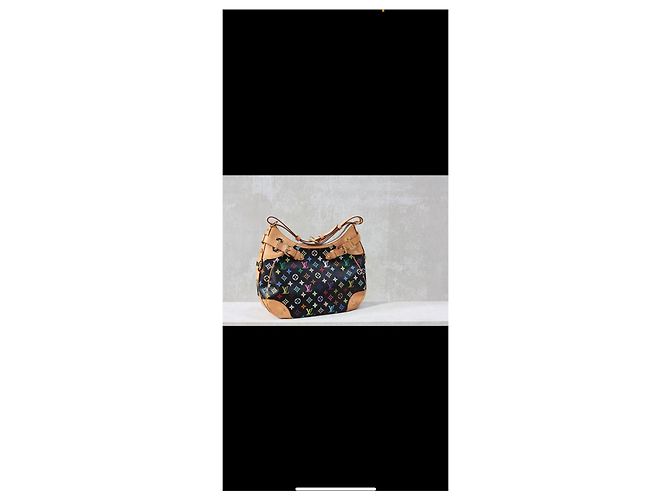 Louis Vuitton Greta Multicolor Black Canvas Leather Multicor - vista 10