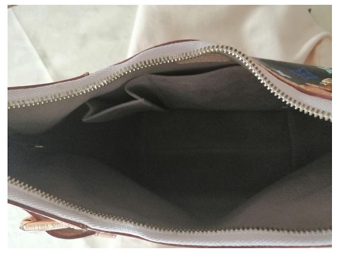 Louis Vuitton Greta Multicolor Black Canvas Leather Multicor - vista 3