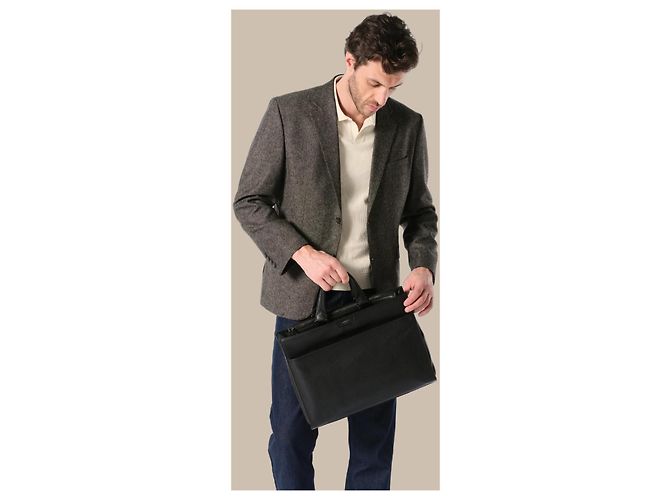 LANCEL CÔME - BORSA DA UOMO PREMIUM PER AFFARI Nero - vista 3