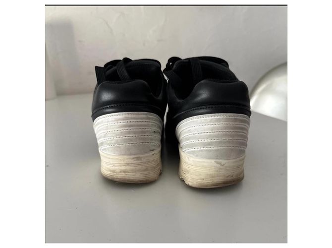 Sneakers Chanel in pelle nera Nero - vista 3