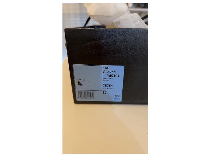 Sneakers Chanel in pelle nera Nero - vista 4
