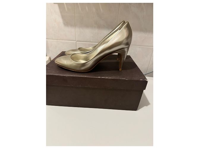 Louis Vuitton High Heels Leder Silber 37 - Ansicht 4