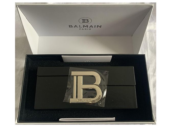 Occhiali da sole Balmain in acetato e titanio neri Nero Marrone chiaro Marrone scuro - vista 3