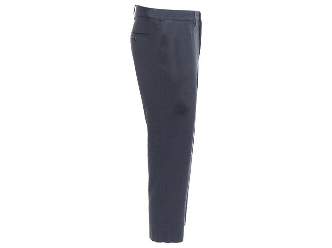 Graue Woll-Cropped-Hosen von Issey Miyake - Ansicht 4