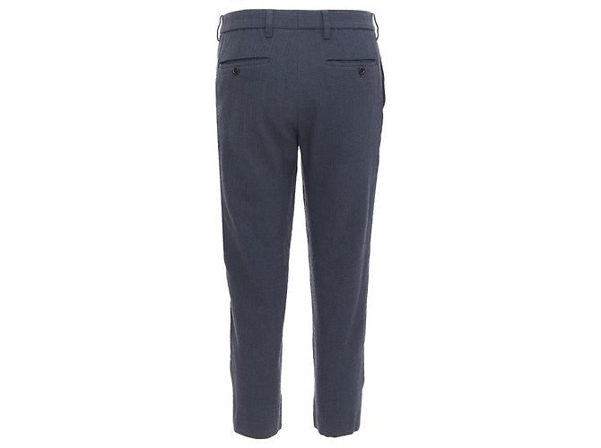 Graue Woll-Cropped-Hosen von Issey Miyake - Ansicht 5
