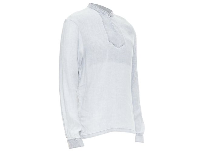 Apc A.P.C. graues, distressed Leinenhemd - Ansicht 3