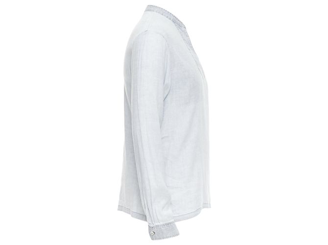 Apc A.P.C. graues, distressed Leinenhemd - Ansicht 4