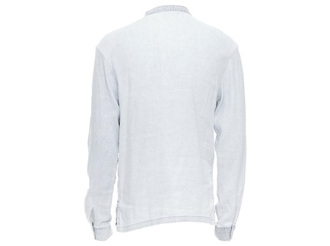 Apc A.P.C. graues, distressed Leinenhemd - Ansicht 5