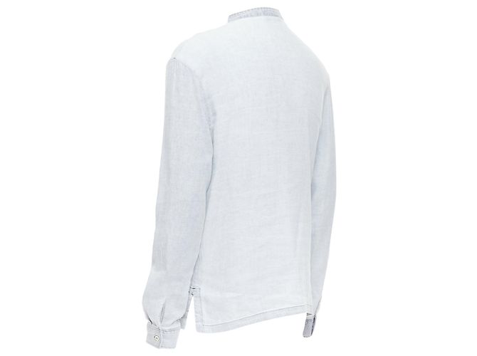 Apc A.P.C. graues, distressed Leinenhemd - Ansicht 6