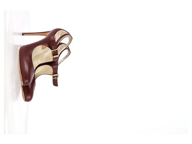 Zapatos Mary Jane Rupert Sanderson en cuero burdeos - vista 11