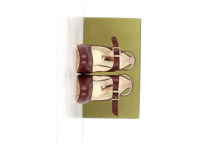 Zapatos Mary Jane Rupert Sanderson en cuero burdeos - vista 14