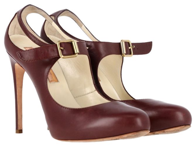 Zapatos Mary Jane Rupert Sanderson en cuero burdeos - vista 4