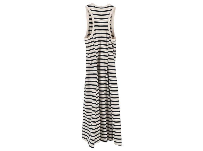 T Alexander Mcqueen gestricktes gestreiftes Midi-Topkleid aus blauer Wolle Marineblau - Ansicht 2