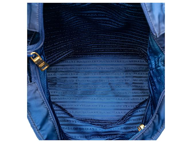 Prada Blaue Tessuto-Handtasche - Ansicht 4