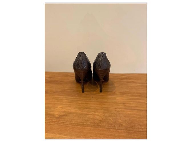 Saint Laurent Python High Heels Silvery - view 5