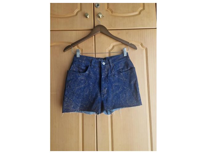 Short in denim blu Dolce & Gabbana - vista 2