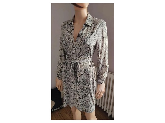 Gerard Darel Abito Camicia in Seta e Cotone Beige Moka - vista 2