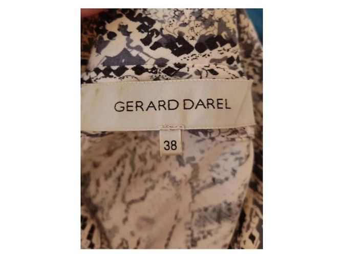 Gerard Darel Abito Camicia in Seta e Cotone Beige Moka - vista 3