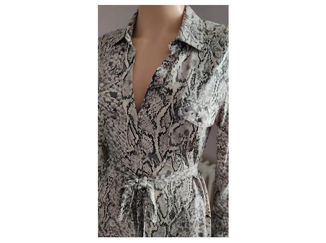 Gerard Darel Abito Camicia in Seta e Cotone Beige Moka - vista 4