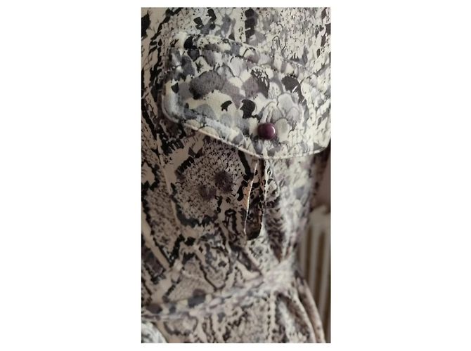 Gerard Darel Abito Camicia in Seta e Cotone Beige Moka - vista 7