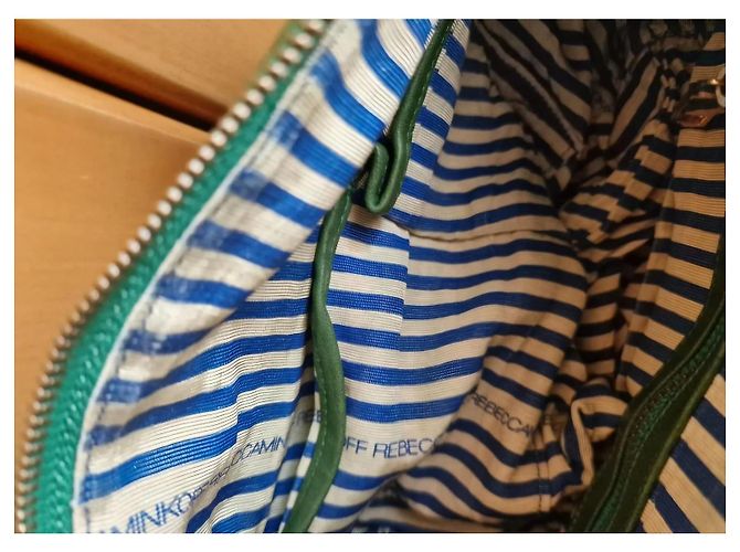 Bolsa de mão Rebecca Minkoff em couro verde - vista 10