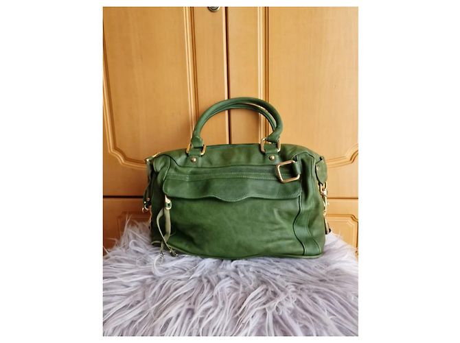 Bolsa de mão Rebecca Minkoff em couro verde - vista 2