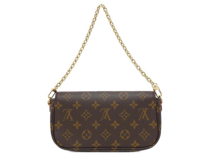 Borsa a Spalla Louis Vuitton Monogram Wallet on Chain Ivy M81911 Marrone - vista 2