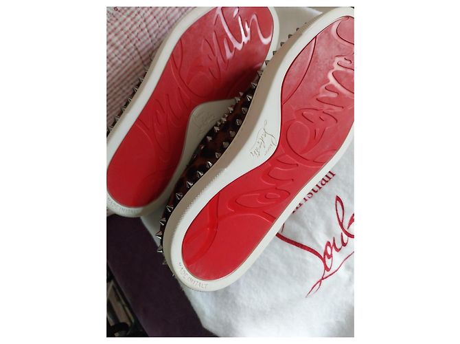 Sneakers Christian Louboutin in pelle leopardate - vista 9