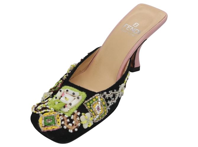 FENDI High Heels Canvas 35 1/2 Rosa Auth 101094 Pink - Ansicht 2