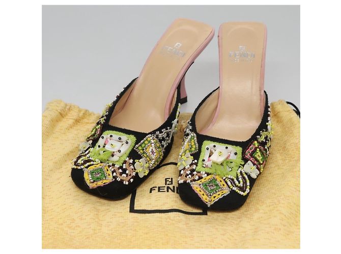 FENDI High Heels Canvas 35 1/2 Rosa Auth 101094 Pink - Ansicht 34