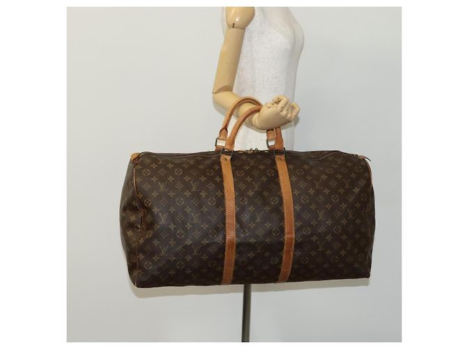 LOUIS VUITTON Monogram Keepall 60 Borsa Boston M41422 LV Auth 113683 Monogramma - vista 21