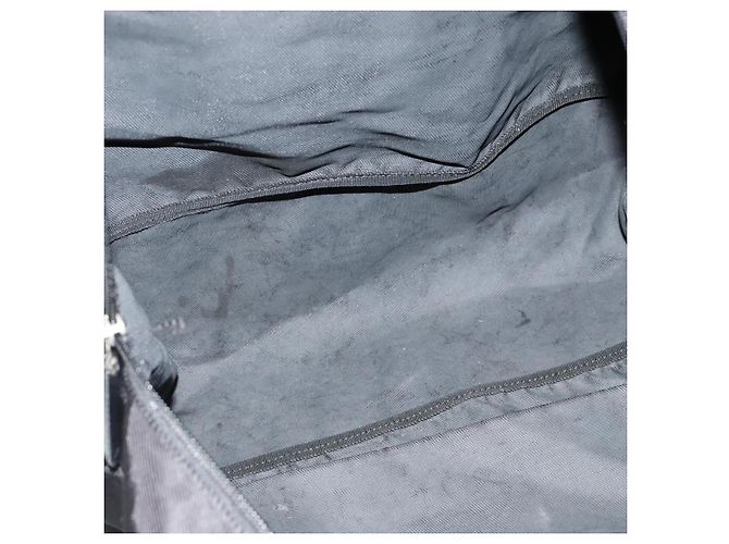 Borsa Boston GUCCI in nylon nero 012 0389 Auth bs22576 - vista 11