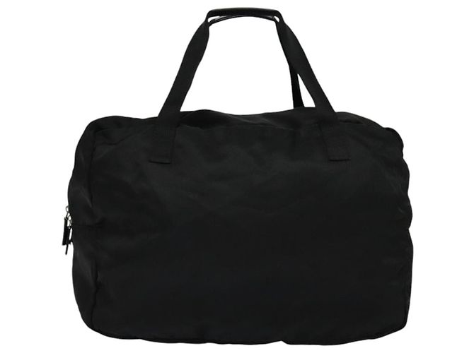 Borsa Boston GUCCI in nylon nero 012 0389 Auth bs22576 - vista 2