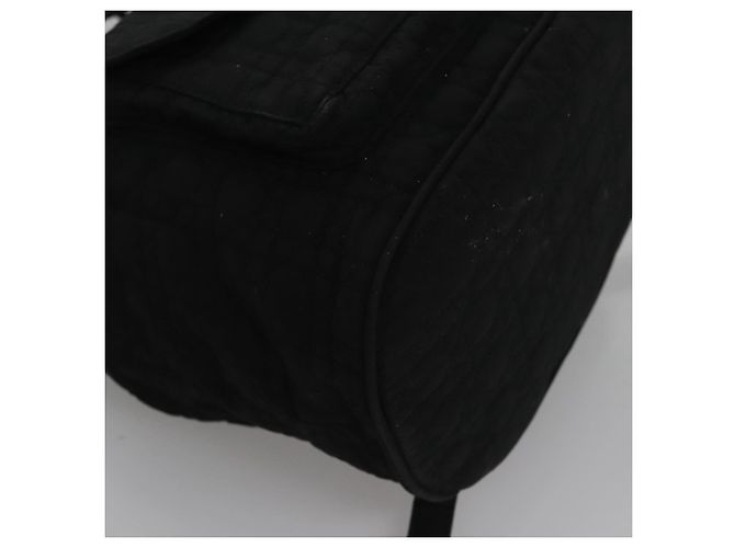 Christian Dior Zaino Lady Dior in nylon nero e oro Auth 113919 D'oro - vista 10