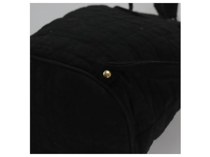 Christian Dior Zaino Lady Dior in nylon nero e oro Auth 113919 D'oro - vista 16