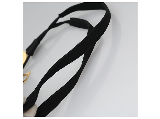Christian Dior Zaino Lady Dior in nylon nero e oro Auth 113919 D'oro - vista 8