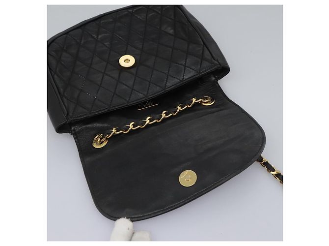 Borsa a spalla BALLY in pelle nera e oro Auth BD059 Nero D'oro - vista 10