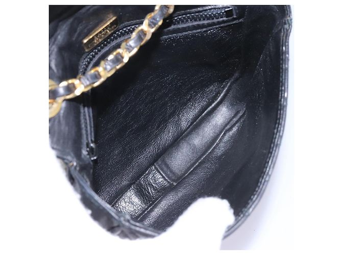 Borsa a spalla BALLY in pelle nera e oro Auth BD059 Nero D'oro - vista 11