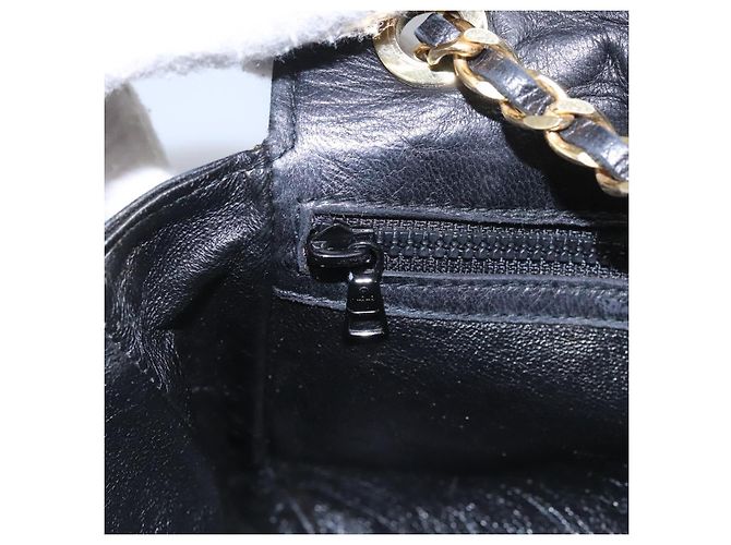 Borsa a spalla BALLY in pelle nera e oro Auth BD059 Nero D'oro - vista 22