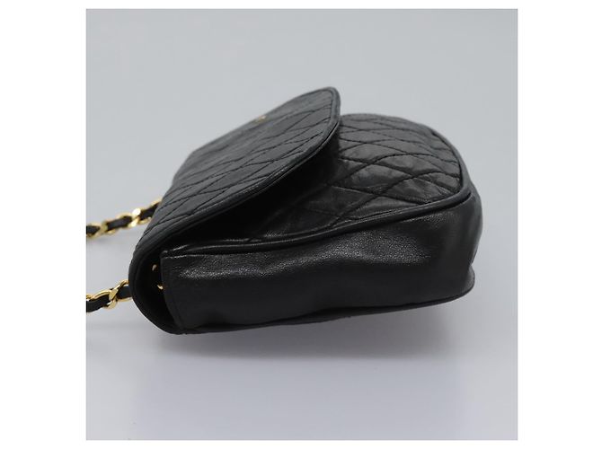 Borsa a spalla BALLY in pelle nera e oro Auth BD059 Nero D'oro - vista 3