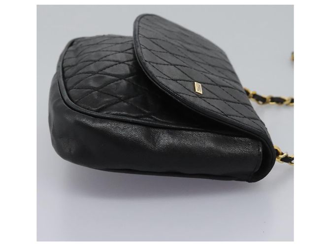 Borsa a spalla BALLY in pelle nera e oro Auth BD059 Nero D'oro - vista 4