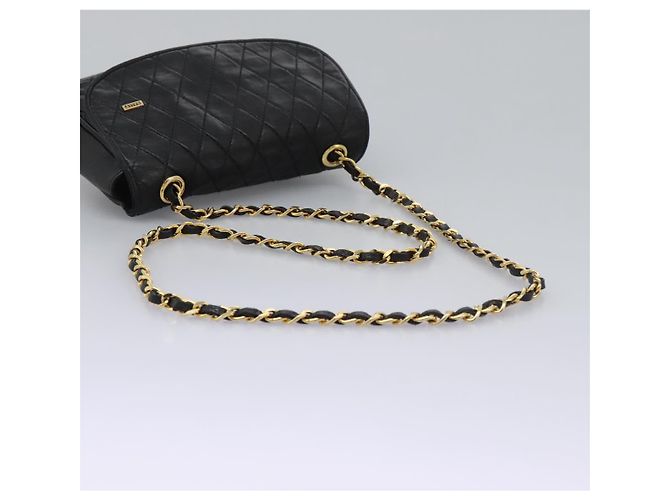 Borsa a spalla BALLY in pelle nera e oro Auth BD059 Nero D'oro - vista 7